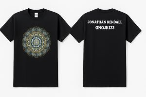 Golden Twilight Mandala Tee golden twilight mandala tee